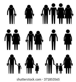 617 Stick figure family 2 boys Images, Stock Photos & Vectors ...