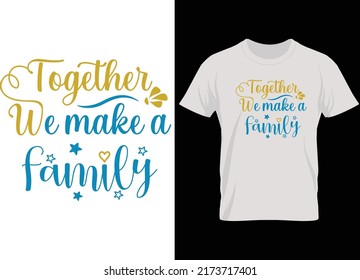 Family summer typography vector t shirt design...
