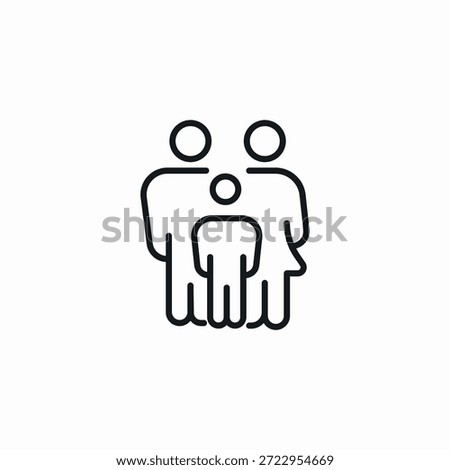 family support icon sign vector