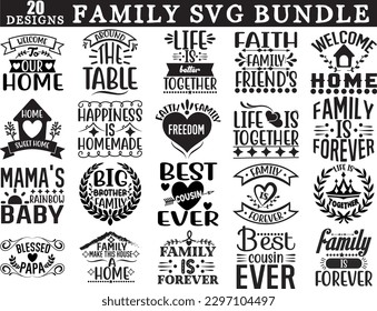 Family svg bundle, Family svg design