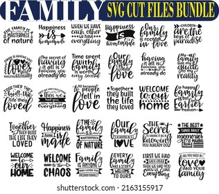 Family SVG Cut Files Bundle 