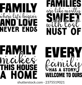 Family "svg" design bundle and eps file