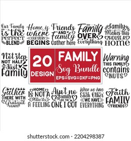 Family Svg T-shirt Design And Vector File.