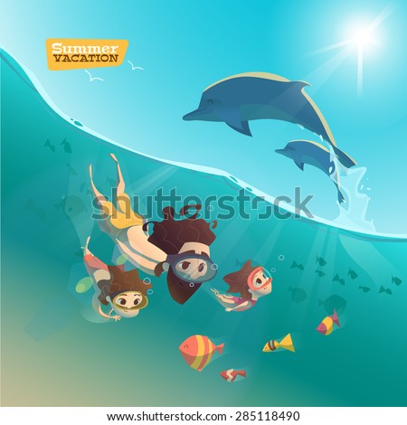 Similar – Image, Stock Photo fish Adventure Son