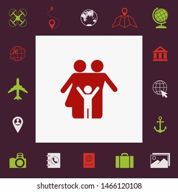 Family symbol icon. Graphic elements for your design