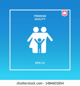 Family symbol icon. Graphic elements for your design