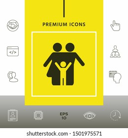 Family symbol icon. Graphic elements for your design