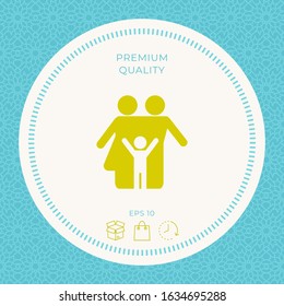 Family symbol icon. Graphic elements for your design