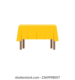 Family table icon flat vector. Home furniture. Modern house isolated