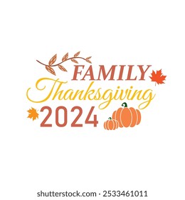 Family thanksgiving simple vector design