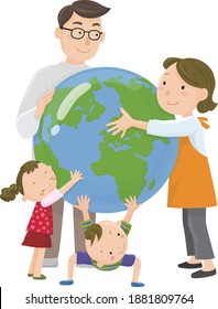 A family that loves and cherishes the earth