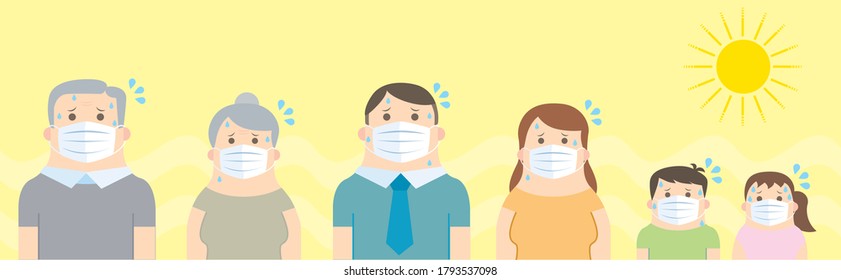 Family that masks likely to heat stroke