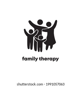 Family Therapy Icon Graphic Template