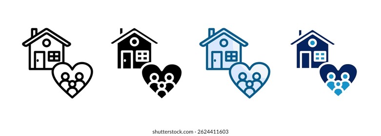 Family Therapy Icon Set Multiple Style Collection