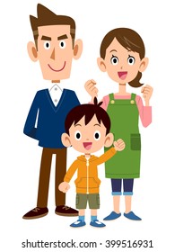 Family of three