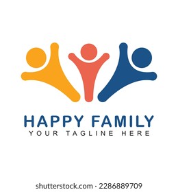 Family together icon vector design. People logo template