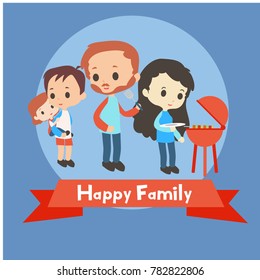 Family Togetherness Illustration
