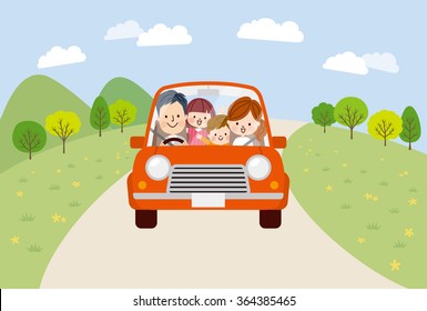 Family Travel In The Car