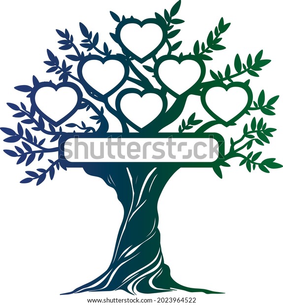 Árbol de familia 6 miembros, archivo vectorial adecuado para corte por láser, Scrapbooking ...
