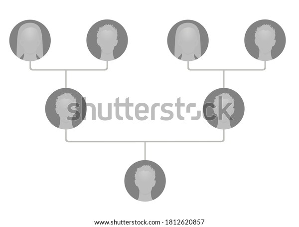 Family Tree Avatar Vector Illustration Stock Vector (Royalty Free ...