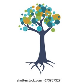 Family tree with bubbles