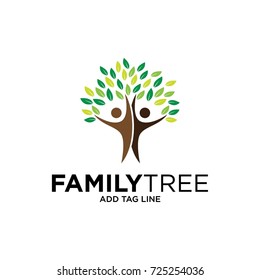 Family Tree Concept Icon Logo Template