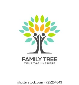 Family Tree Concept Icon Logo Template