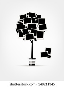 Family tree design, insert your photos into frames