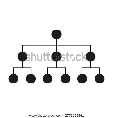A family tree diagram with multiple generations and connections, representing relationships and heritage