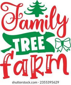 Family tree farm - Christmas design