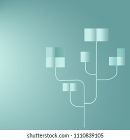Family tree or flower logo vector illustration