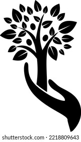 Family Tree Friendly Sign (Editable file) - Vector Illustration