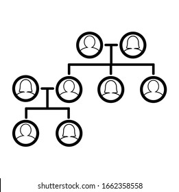 Family Tree Icon On White Background
