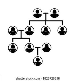 Family Tree Icon On White Background