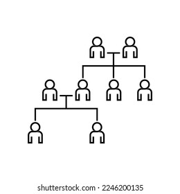 family tree icon on white background