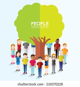 Family Tree Icon Vector Design