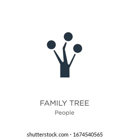 Family tree icon vector. Trendy flat family tree icon from people collection isolated on white background. Vector illustration can be used for web and mobile graphic design, logo, eps10