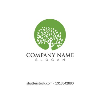 Tree Logo Abstract Design Vector Template Stock Vector (Royalty Free ...