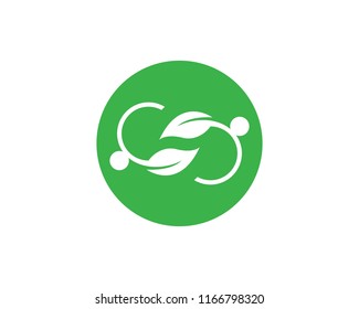 family tree logo template vector illustration