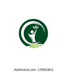 family tree logo template vector illustration
