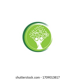 Familienlogo-Vorlage, Vektorgrafik
