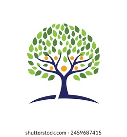 Ilustración vectorial de Plantilla del logotipo del árbol familiar