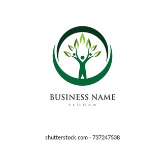 Family Tree Logo Template Vector Illustration Stock Vector (Royalty ...