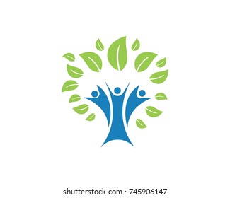 Family tree Logos vector symbols