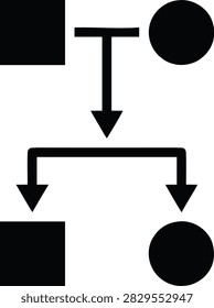 Family tree pedigree chart vector icon isolated on white background