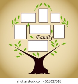 Family Tree Photo Frames Images, Stock Photos & Vectors | Shutterstock