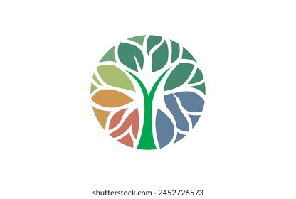 Diseño De Logo De Árbol Genealógico Y Raíces. Símbolo de árbol genealógico Logo Design Pro Vector