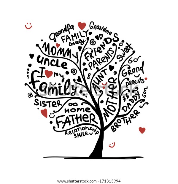 Family tree sketch for your
design