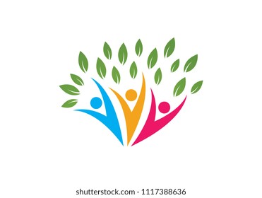 Family Tree Symbol Icon Logo Design Stock Vector (Royalty Free ...