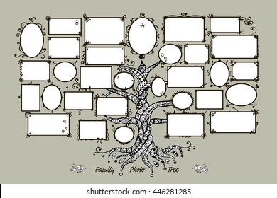 Family Tree Template With Picture Frames